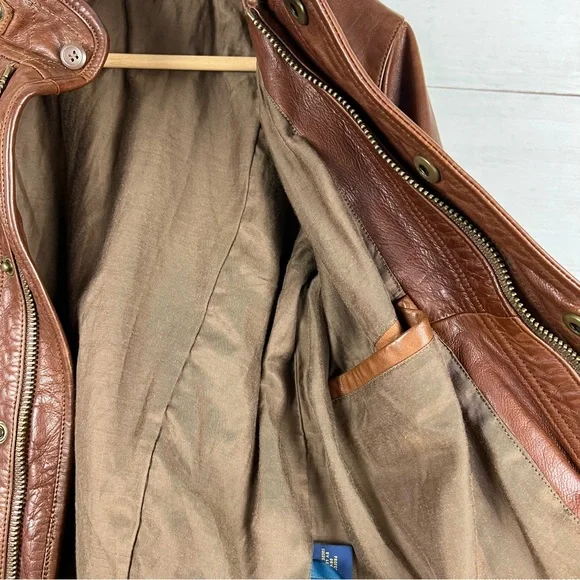 Polo Ralph Lauren Leather Jacket Size 8 - Picture 4 of 8